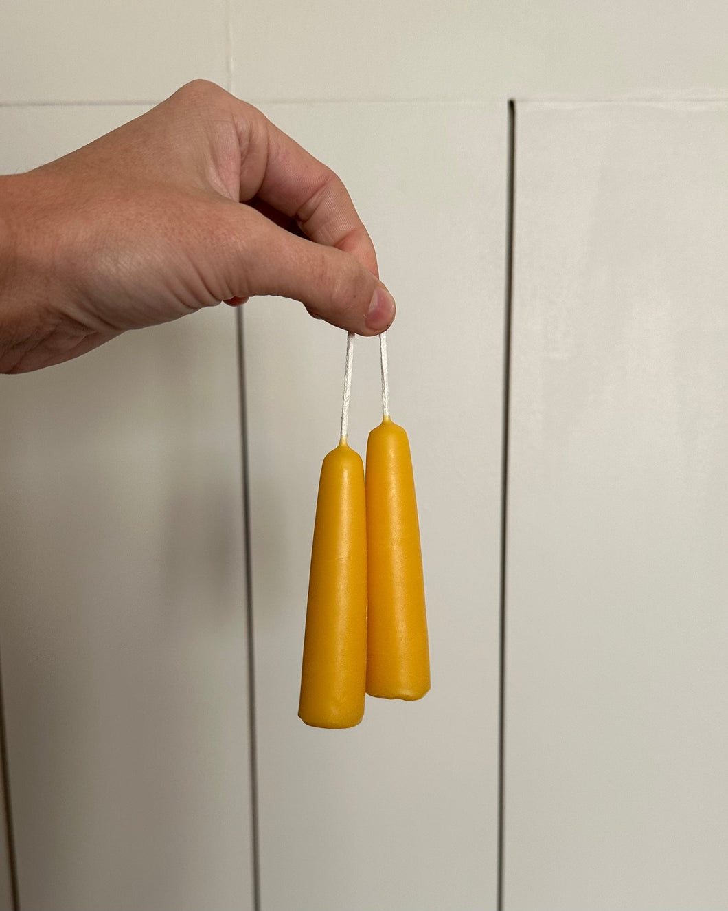 Set of Two Hand-Dipped Candles